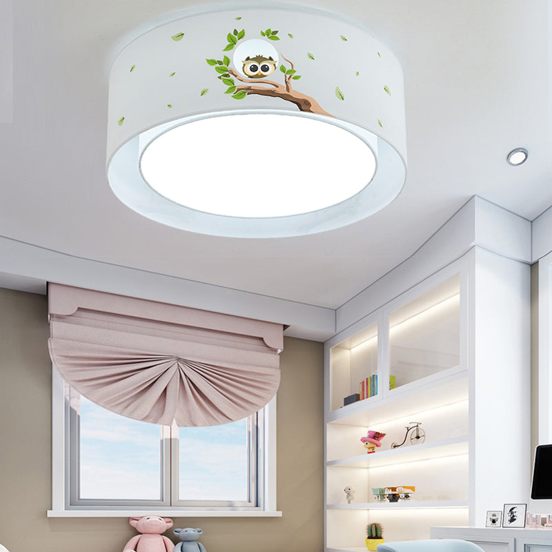 Cartoon Round Flush Mount Ceiling Light Acrylic Ceiling Light Fixture for Kindergarten Green Clearhalo 'Ceiling Lights' 'Close To Ceiling Lights' 'Close to ceiling' 'Flush mount' Lighting' 192472