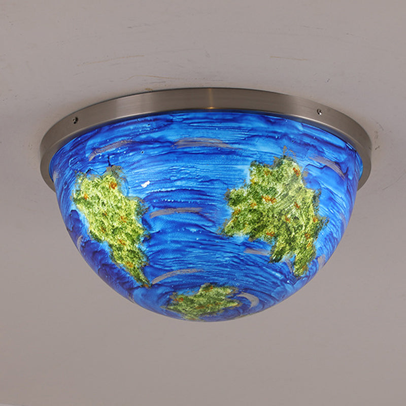 Bedroom Bowl Flush Ceiling Light Fixture Acrylic Contemporary Flush Mount Ceiling Light Satin Nickel D Clearhalo 'Ceiling Lights' 'Close To Ceiling Lights' 'Close to ceiling' 'Flush mount' Lighting' 192597