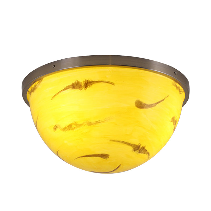 Bedroom Bowl Flush Ceiling Light Fixture Acrylic Contemporary Flush Mount Ceiling Light Clearhalo 'Ceiling Lights' 'Close To Ceiling Lights' 'Close to ceiling' 'Flush mount' Lighting' 192602