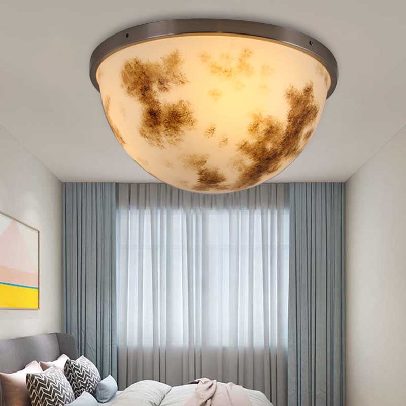 Bedroom Bowl Flush Ceiling Light Fixture Acrylic Contemporary Flush Mount Ceiling Light Clearhalo 'Ceiling Lights' 'Close To Ceiling Lights' 'Close to ceiling' 'Flush mount' Lighting' 192604