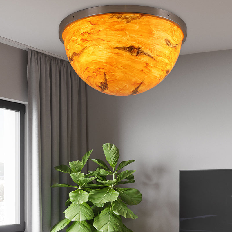 Bedroom Bowl Flush Ceiling Light Fixture Acrylic Contemporary Flush Mount Ceiling Light Clearhalo 'Ceiling Lights' 'Close To Ceiling Lights' 'Close to ceiling' 'Flush mount' Lighting' 192607