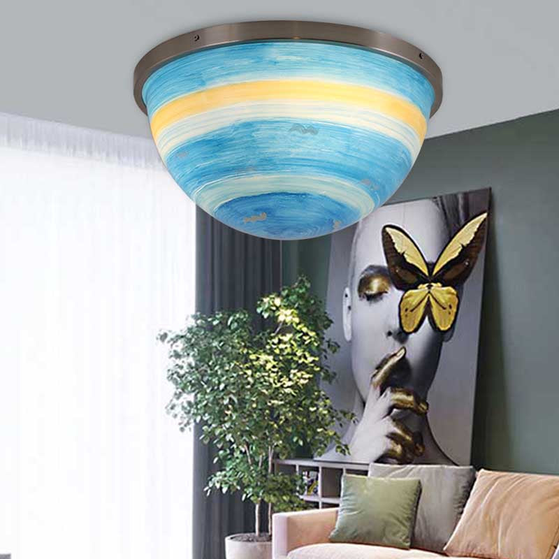 Bedroom Bowl Flush Ceiling Light Fixture Acrylic Contemporary Flush Mount Ceiling Light Clearhalo 'Ceiling Lights' 'Close To Ceiling Lights' 'Close to ceiling' 'Flush mount' Lighting' 192623
