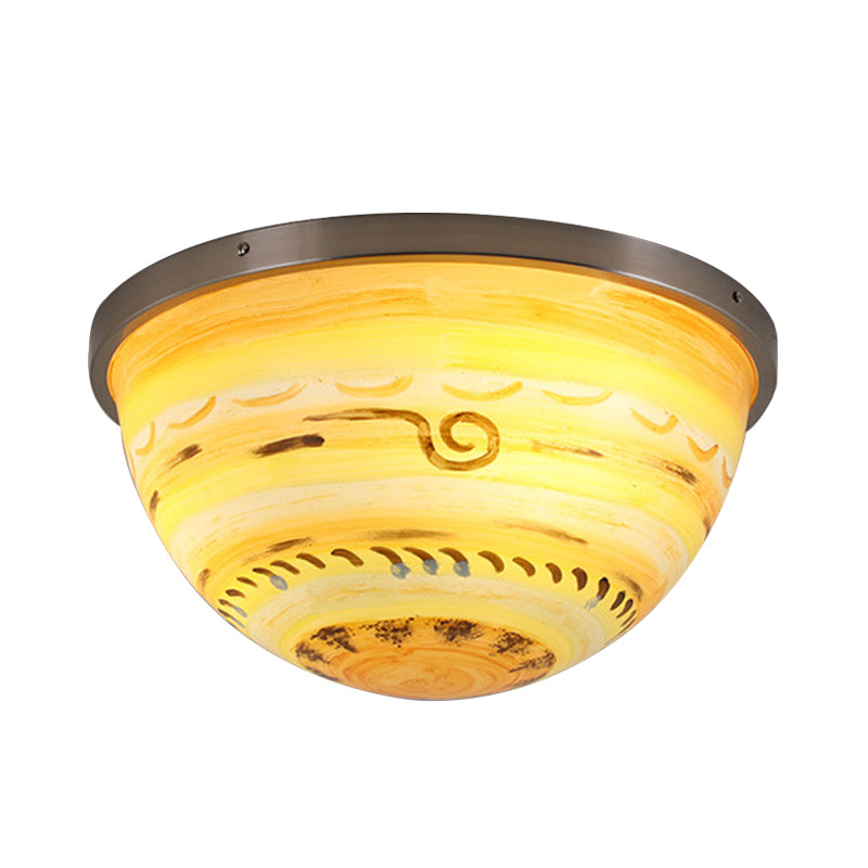 Bedroom Bowl Flush Ceiling Light Fixture Acrylic Contemporary Flush Mount Ceiling Light Clearhalo 'Ceiling Lights' 'Close To Ceiling Lights' 'Close to ceiling' 'Flush mount' Lighting' 192627