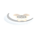 Animal Baby Bunny Flush Ceiling Light Acrylic LED Ceiling Lamp in White for Baby Boys Bedroom Clearhalo 'Ceiling Lights' 'Close To Ceiling Lights' 'Close to ceiling' 'Semi-flushmount' Lighting' 192671