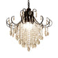 Glam Teardrop Pendant Light Metal Curved Arm Cascading Crystal Strands Chandelier Clearhalo 'Ceiling Lights' 'Modern Pendants' 'Modern' 'Pendant Lights' 'Pendants' Lighting' 1926831