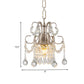 Champagne Curving Arm Chandelier Crystal Teardrop Chandelier for Living Room Clearhalo 'Ceiling Lights' 'Chandeliers' 'Modern Chandeliers' 'Modern' Lighting' 1926853