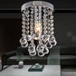 Round Crystal Balls Flush Mount Light Chrome Finish Flushmount Ceiling Light for Hallway Clearhalo 'Ceiling Lights' 'Close To Ceiling Lights' 'Close to ceiling' 'Flush mount' Lighting' 1926958