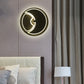 Round Kids Bedroom Wall Light with Crescent Acrylic Modern LED Wall Sconce Clearhalo 'Wall Lamps & Sconces' 'Wall Lights' Lighting' 192702