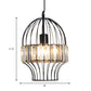 Crystal Block Pendant Ceiling Light Black Geometric Metal Cage Pendant Light Clearhalo 'Art Deco Pendants' 'Cast Iron' 'Ceiling Lights' 'Ceramic' 'Crystal' 'Industrial Pendants' 'Industrial' 'Metal' 'Middle Century Pendants' 'Pendant Lights' 'Pendants' 'Tiffany' Lighting' 1927082