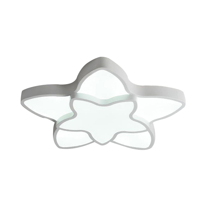 Cartoon Star Shape Flush Ceiling Light Fixture Acrylic Ceiling Light Fixture for Kindergarten Clearhalo 'Ceiling Lights' 'Close To Ceiling Lights' 'Close to ceiling' 'Flush mount' Lighting' 192710