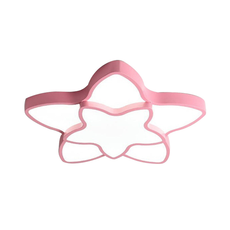 Cartoon Star Shape Flush Ceiling Light Fixture Acrylic Ceiling Light Fixture for Kindergarten Clearhalo 'Ceiling Lights' 'Close To Ceiling Lights' 'Close to ceiling' 'Flush mount' Lighting' 192716