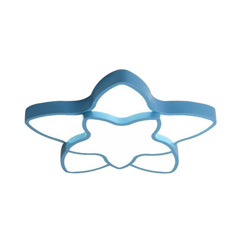 Cartoon Star Shape Flush Ceiling Light Fixture Acrylic Ceiling Light Fixture for Kindergarten Clearhalo 'Ceiling Lights' 'Close To Ceiling Lights' 'Close to ceiling' 'Flush mount' Lighting' 192721