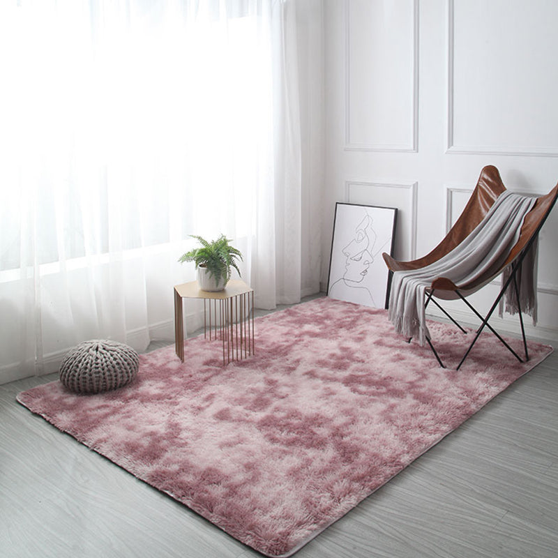 Fluffy Ikat Indoor Rug Soft Color Casual Rug Polyester Machine Washable Anti-Slip Carpet for Home Decor Purple Clearhalo 'Area Rug' 'Casual' 'Rugs' Rug' 1927328