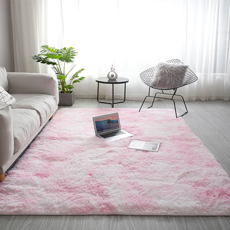 Fluffy Ikat Indoor Rug Soft Color Casual Rug Polyester Machine Washable Anti-Slip Carpet for Home Decor Pink Clearhalo 'Area Rug' 'Casual' 'Rugs' Rug' 1927329