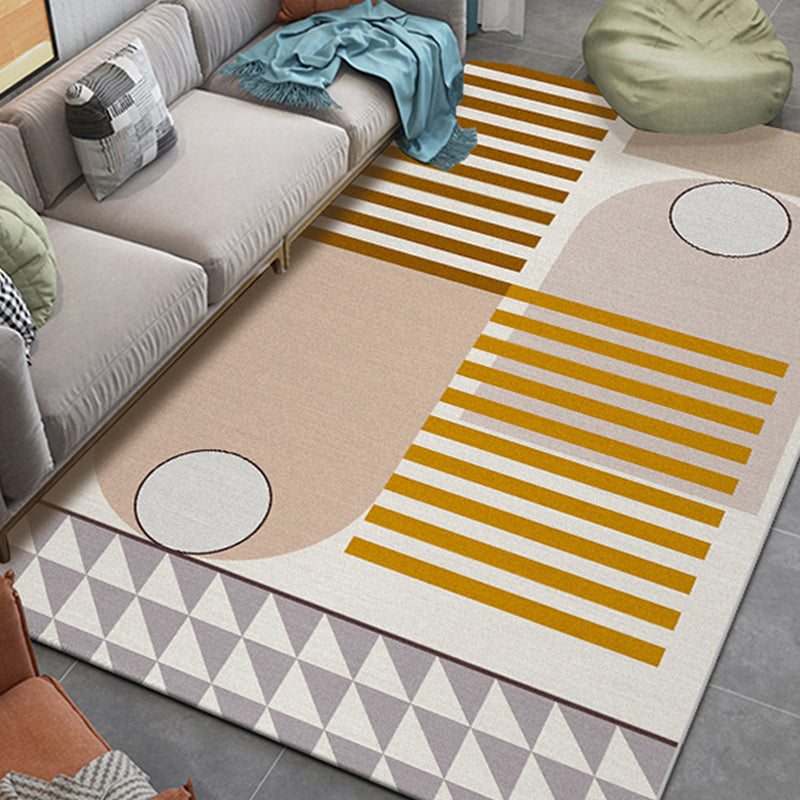 Pastel Color Novelty Rug Polypropylene Colorblock Drawing Print ...