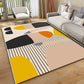 Pastel Color Novelty Rug Polypropylene Colorblock Drawing Print Abstract Carpet Easy Care Rug for Home Decor Beige Clearhalo 'Area Rug' 'Rug' 1927393