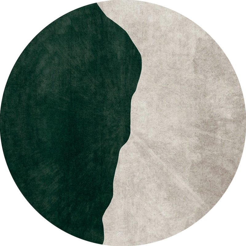 Nostalgic Green Modern Rug Polyester Colorblock Area Carpet Non-Slip Pet Friendly Washable Rug for Room Clearhalo 'Area Rug' 'Rug' 1927397