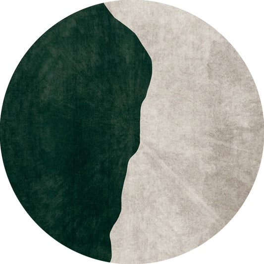 Nostalgic Green Modern Rug Polyester Colorblock Area Carpet Non-Slip Pet Friendly Washable Rug for Room Clearhalo 'Area Rug' 'Rug' 1927397