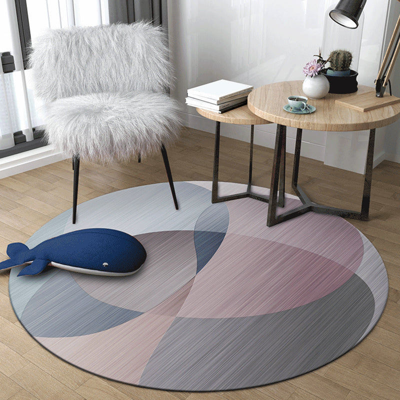 Bold Color Blocking Indoor Rug Multicolored Synthetics Carpet Stain Resistant Rug for Home Decor Dark Gray Clearhalo 'Area Rug' 'Rug' 1927414