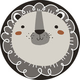 Dark Color Cartoon Area Rug Synthetics Animal Head Carpet Stain-Proof Non-Slip Rug for Nursery Clearhalo 'Area Rug' 'Rug' 1927528