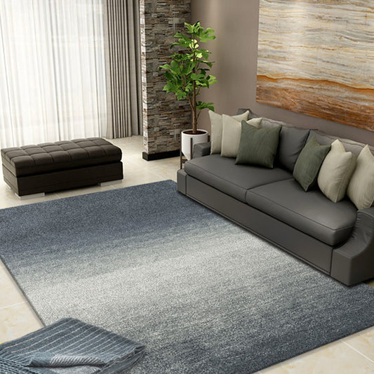 Plain Color Simple Style Rug Polyester Ombre Area Carpet Machine Washable Anti-Slip Rug for Living Room Grey Clearhalo 'Area Rug' 'Modern' 'Rugs' Rug' 1927555