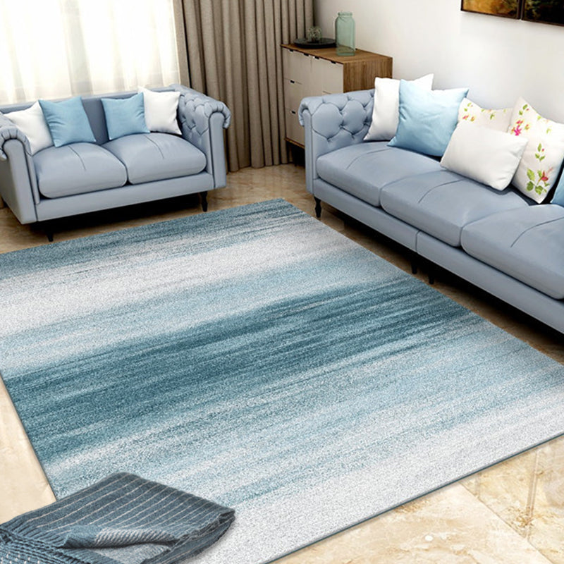Gradient Color Home Area Rug Simplicity Unpatterned Carpet Synthetics Anti-Slip Backing Indoor Rug Blue Clearhalo 'Area Rug' 'Modern' 'Rugs' Rug' 1927577