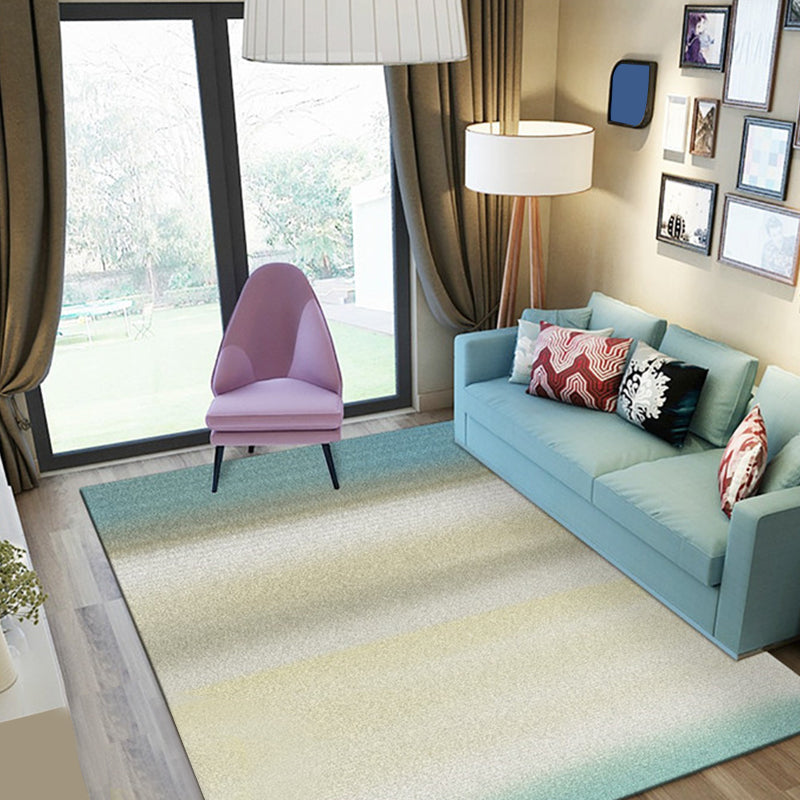 Gradient Color Home Area Rug Simplicity Unpatterned Carpet Synthetics Anti-Slip Backing Indoor Rug Sky Blue Clearhalo 'Area Rug' 'Modern' 'Rugs' Rug' 1927584