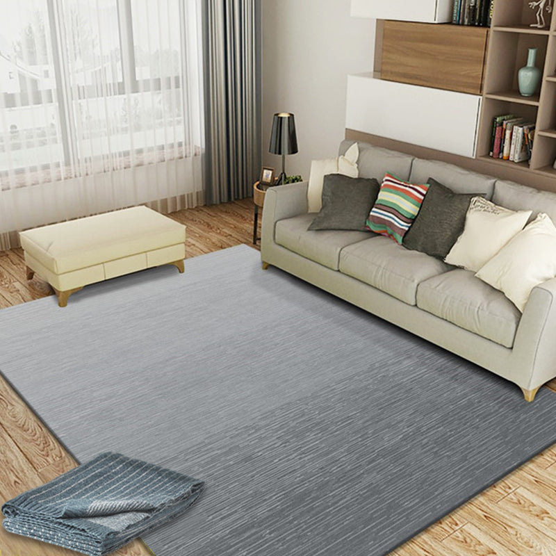 Gradient Color Home Area Rug Simplicity Unpatterned Carpet Synthetics Anti-Slip Backing Indoor Rug Grey Clearhalo 'Area Rug' 'Modern' 'Rugs' Rug' 1927586