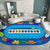 Multicolor Kids Room Rug Cartoon Alphabet Letters and Numbers Carpet Polyester Pet Friendly Rug Dark Blue Clearhalo 'Area Rug' 'Rug' 1927607