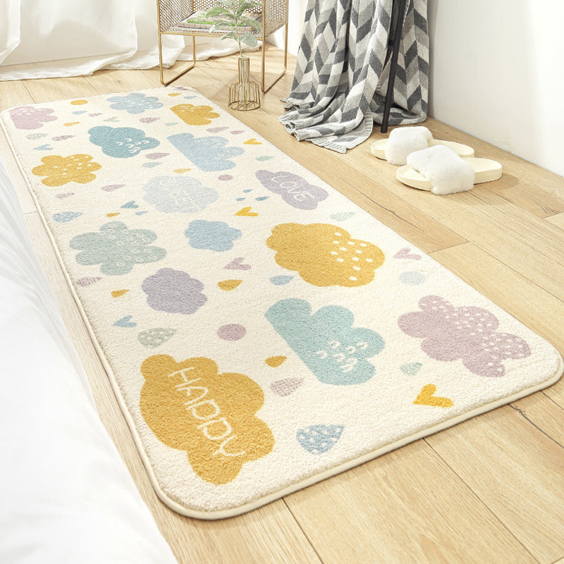 Novelty Cartoon Rug Colorful Animal Patterned Rug Pet Friendly Non-Slip Carpet for Baby Room Light Brown Clearhalo 'Area Rug' 'Rug' 1927723