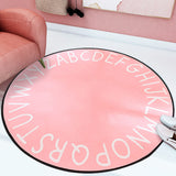 Pastel Alphabet Rug Synthetics Kids Area Carpet Anti-Slip Backing Rug for Childrens Bedroom Clearhalo 'Area Rug' 'Rug' 1927844