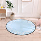 Pastel Alphabet Rug Synthetics Kids Area Carpet Anti-Slip Backing Rug for Childrens Bedroom Blue Clearhalo 'Area Rug' 'Rug' 1927851