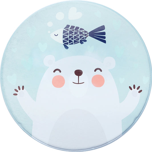 Cartoon Kids Room Rug Soft Color Wild Animal Rug Synthetics Anti-Slip Backing Area Carpet Clearhalo 'Area Rug' 'Rug' 1927898