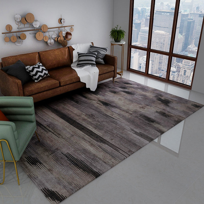 Dark Cyberpunk Style Rug Polypropylene Tie Dye Printed Abstract Rug Non-Slip Backing Washable Carpet for Room Brown Clearhalo 'Area Rug' 'Rug' 1927953