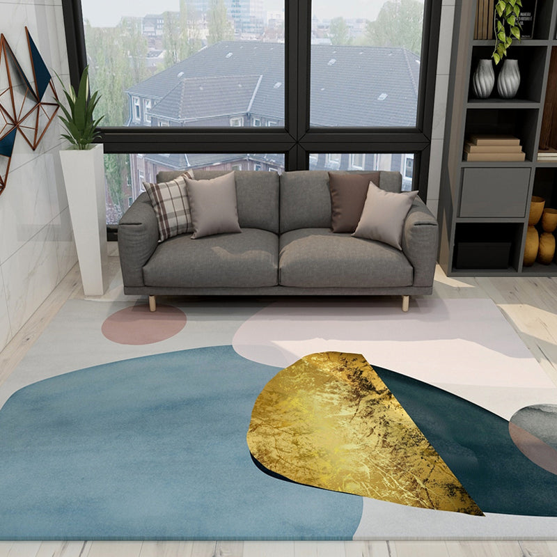 Multi-Colored Modern Rug Synthetics Color Block Abstract Pattern Rug Non-Slip Easy Care Carpet for Home Decor Pink Clearhalo 'Area Rug' 'Rug' 1927968