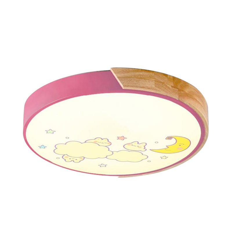 Cartoon Round LED Flush Ceiling Lights Acrylic Ceiling Light Fixture for Kindergarten Clearhalo 'Ceiling Lights' 'Close To Ceiling Lights' 'Close to ceiling' 'Flush mount' Lighting' 192800