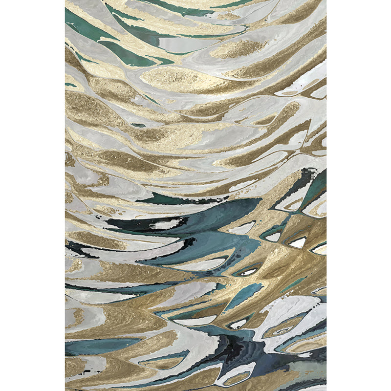 Shimmering Waves Abstract Rug Bright Color Industrial Rug Synthetics ...