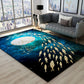 Novelty Dark Color Chinoiserie Rug Polypropylene Shoal of Fishes Pattern Carpet Anti-Slip Rug for Home Decoration Dark Blue Clearhalo 'Area Rug' 'Rug' 1928025