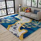 Novelty Dark Color Chinoiserie Rug Polypropylene Shoal of Fishes Pattern Carpet Anti-Slip Rug for Home Decoration Navy 4'7" x 6'7" Clearhalo 'Area Rug' 'Rug' 1928027