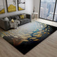 Novelty Dark Color Chinoiserie Rug Polypropylene Shoal of Fishes Pattern Carpet Anti-Slip Rug for Home Decoration Black Clearhalo 'Area Rug' 'Rug' 1928032