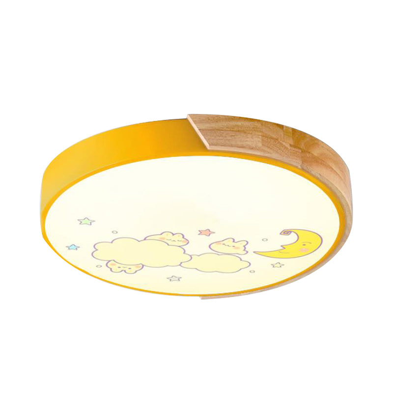 Cartoon Round LED Flush Ceiling Lights Acrylic Ceiling Light Fixture for Kindergarten Clearhalo 'Ceiling Lights' 'Close To Ceiling Lights' 'Close to ceiling' 'Flush mount' Lighting' 192804