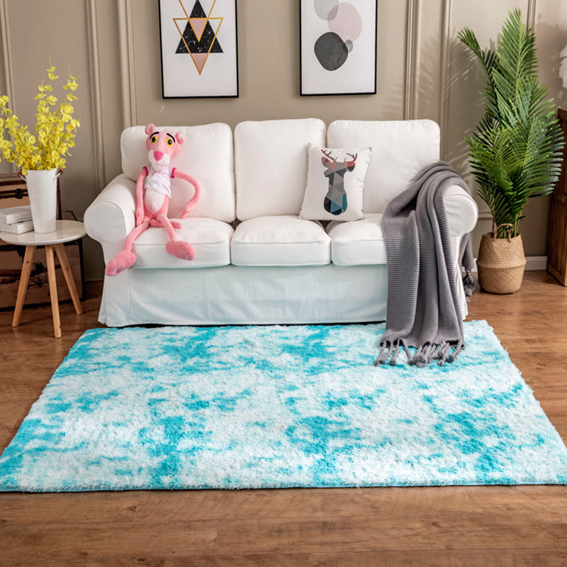 Creative Rust Metal Look Rug Pastel Color Industrial Rug Synthetics Non-Slip Backing Easy Care Carpet for Home Blue Clearhalo 'Area Rug' 'Rug' 1928067