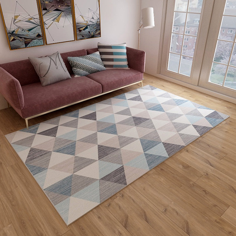 Enchanting Tangram Design Geometric Rug Multi-Color Bold Rug Synthetics Easy Care Carpet for Home Decor White Clearhalo 'Area Rug' 'Modern' 'Rugs' Rug' 1928079