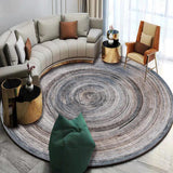 Casual Modern Rug in Grey Abstract Wood Grain Pattern Rug Polyester Machine Washable Carpet for Home Decoration Grey Clearhalo 'Area Rug' 'Modern' 'Rugs' Rug' 1928201