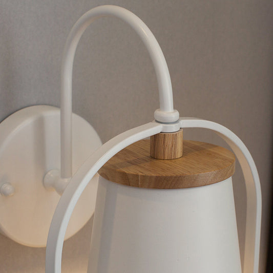 Nordic Trapezoid Shade Wall Light Metal 1 Bulb Sconce Light with Bird for Restaurant Clearhalo 'Wall Lamps & Sconces' 'Wall Lights' Lighting' 192831