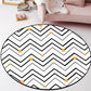 White Bedroom Rug Modern Geometric Star Chevron Pattern Area Rug Polyester Non-Slip Carpet Clearhalo 'Area Rug' 'Modern' 'Rugs' Rug' 1928330