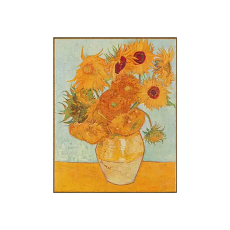 Rustic Potting Painting Girls Bedroom Paintings Flower Wall Art Print in Soft Color Clearhalo 'Art Gallery' 'Canvas Art' 'Country Art Gallery' 'French Country' 'Rustic' Arts' 1928364