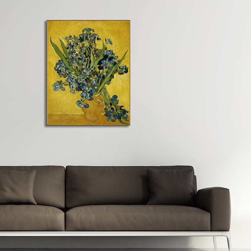 Rustic Potting Painting Girls Bedroom Paintings Flower Wall Art Print in Soft Color Clearhalo 'Art Gallery' 'Canvas Art' 'Country Art Gallery' 'French Country' 'Rustic' Arts' 1928369