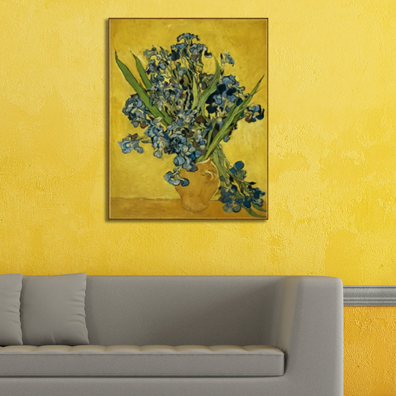 Rustic Potting Painting Girls Bedroom Paintings Flower Wall Art Print in Soft Color Clearhalo 'Art Gallery' 'Canvas Art' 'Country Art Gallery' 'French Country' 'Rustic' Arts' 1928370