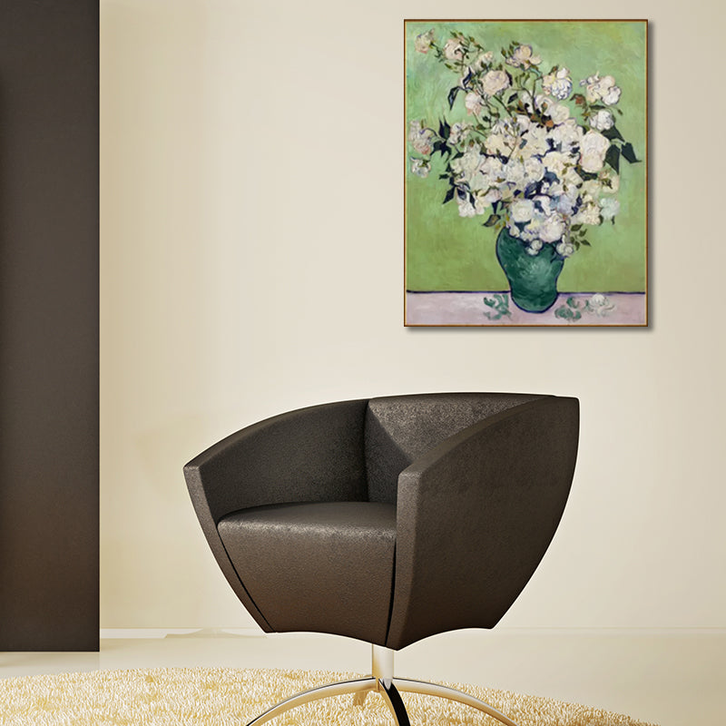 Rustic Potting Painting Girls Bedroom Paintings Flower Wall Art Print in Soft Color Clearhalo 'Art Gallery' 'Canvas Art' 'Country Art Gallery' 'French Country' 'Rustic' Arts' 1928373